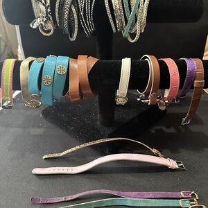 J457 Bulk Bundle of 20 Faux Leather Bracelets